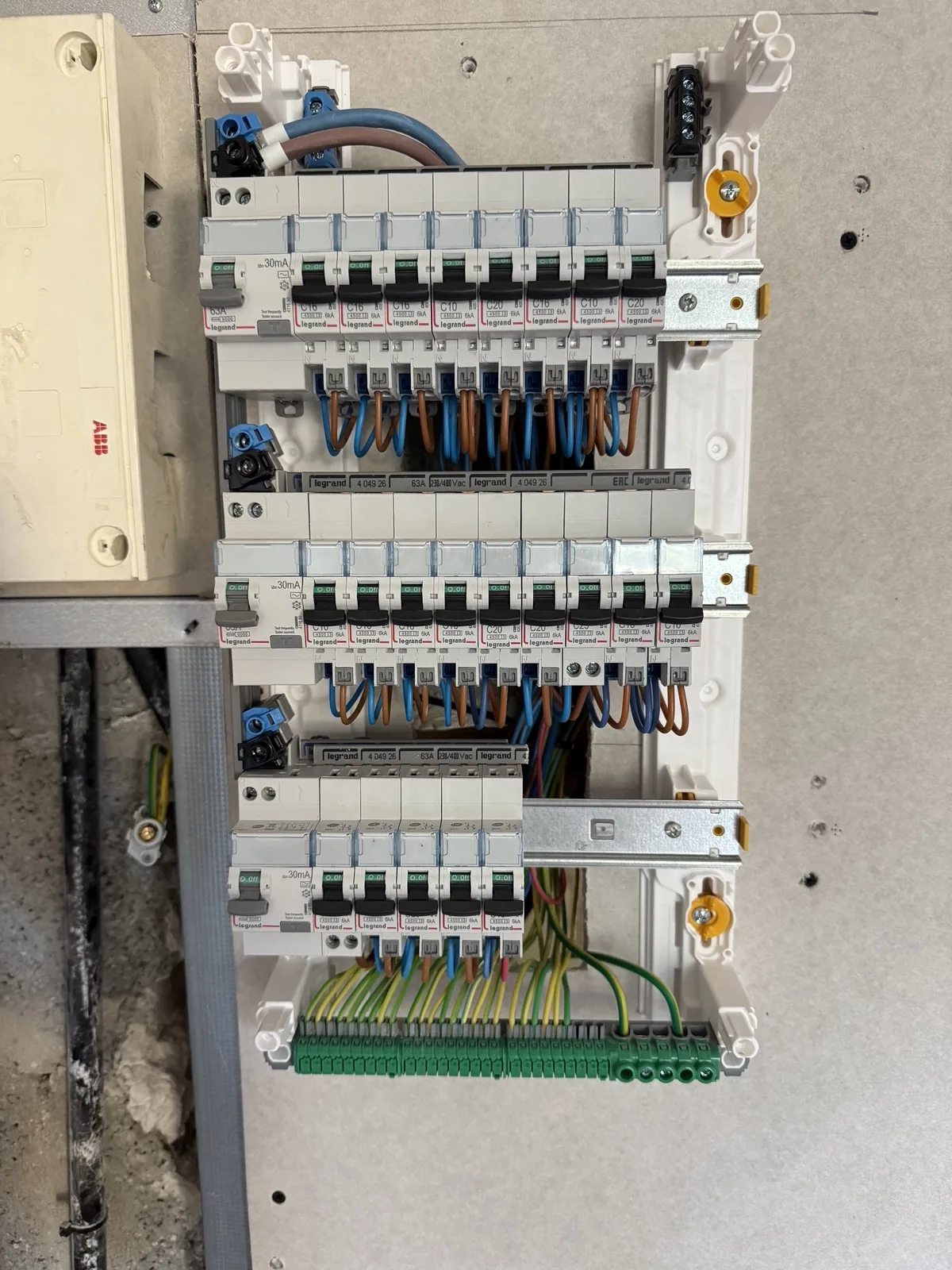 Installation d'un tableau électrique