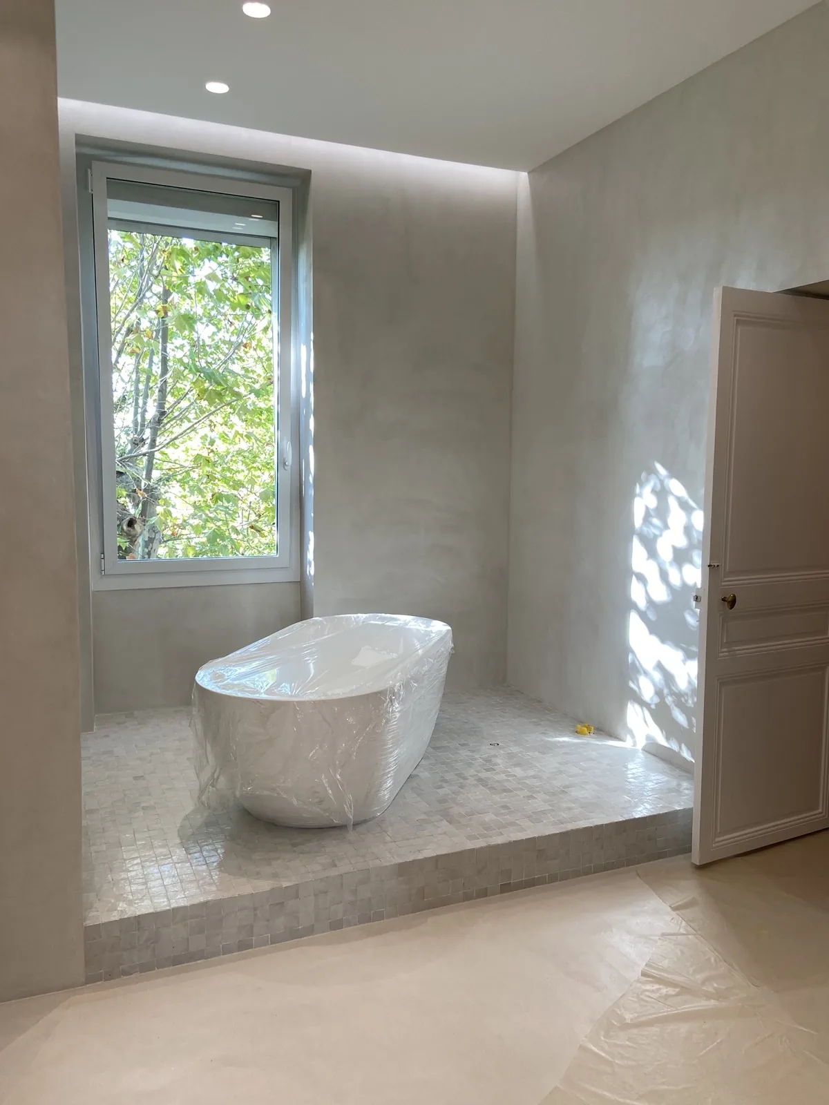 Création d'une salle de bain lumineuse